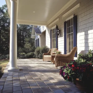 Pavers on the porch: design suggestions and tips