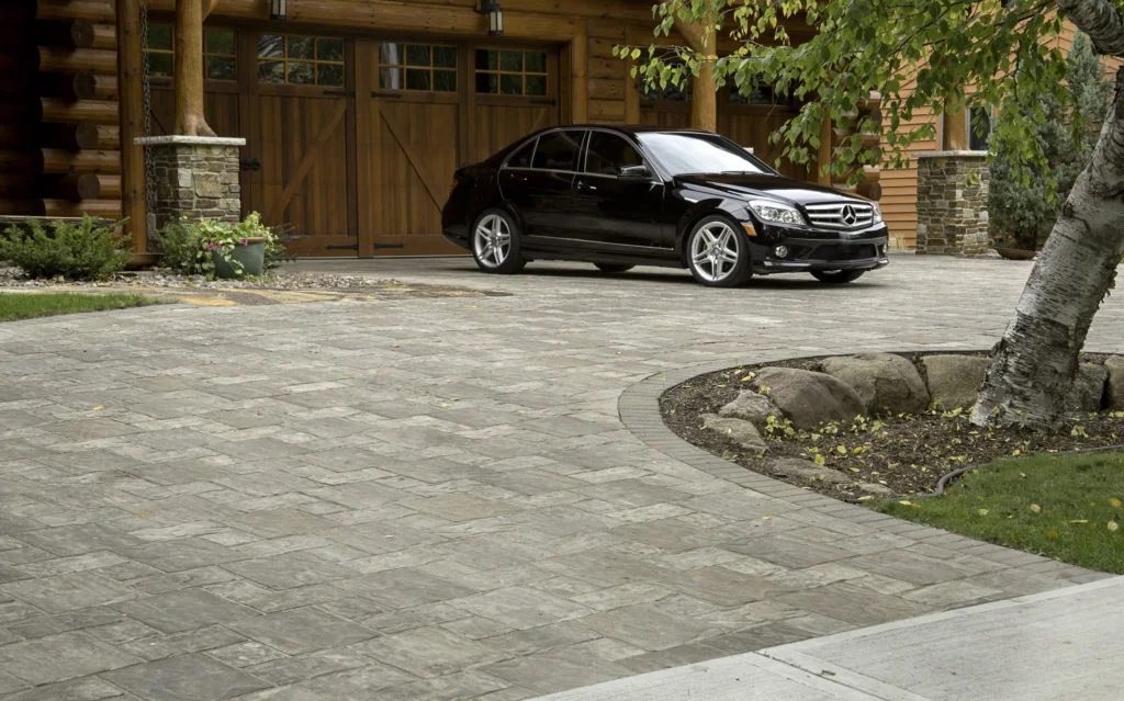 concrete paver driveway