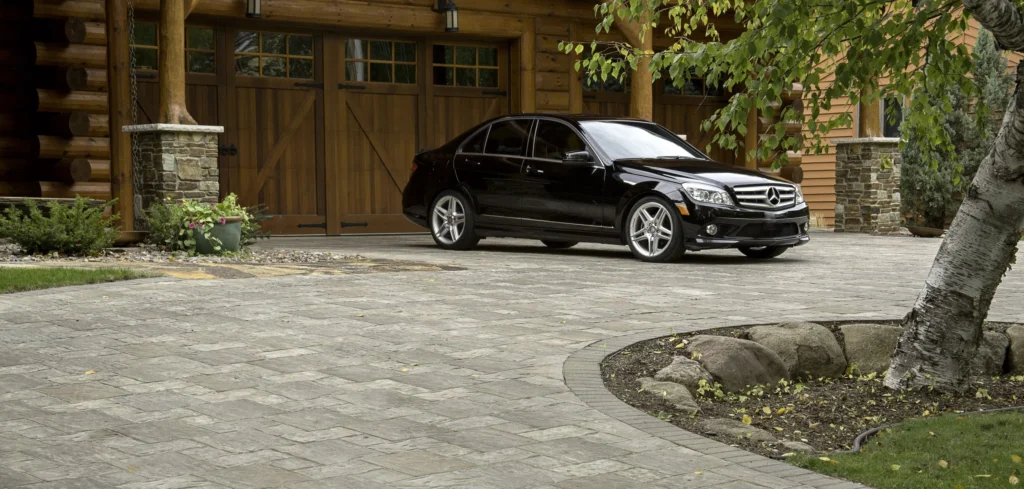 concrete paver driveway