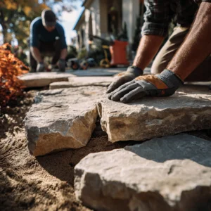 How to pave a patio with flagstone