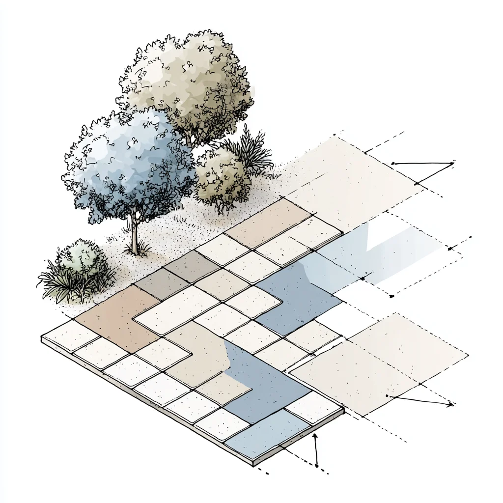 Check out the recommended slope for a paver patio